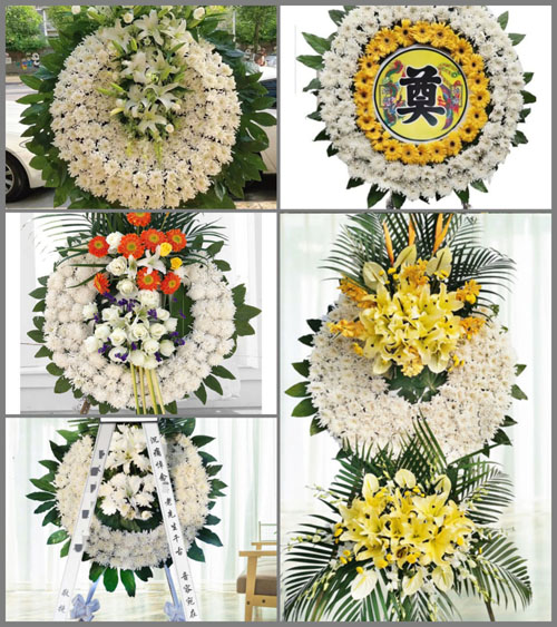 山东莱芜莱城区和庄镇上崔村花圈速递